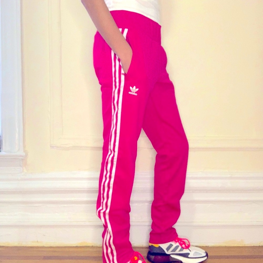 Pink adidas pants